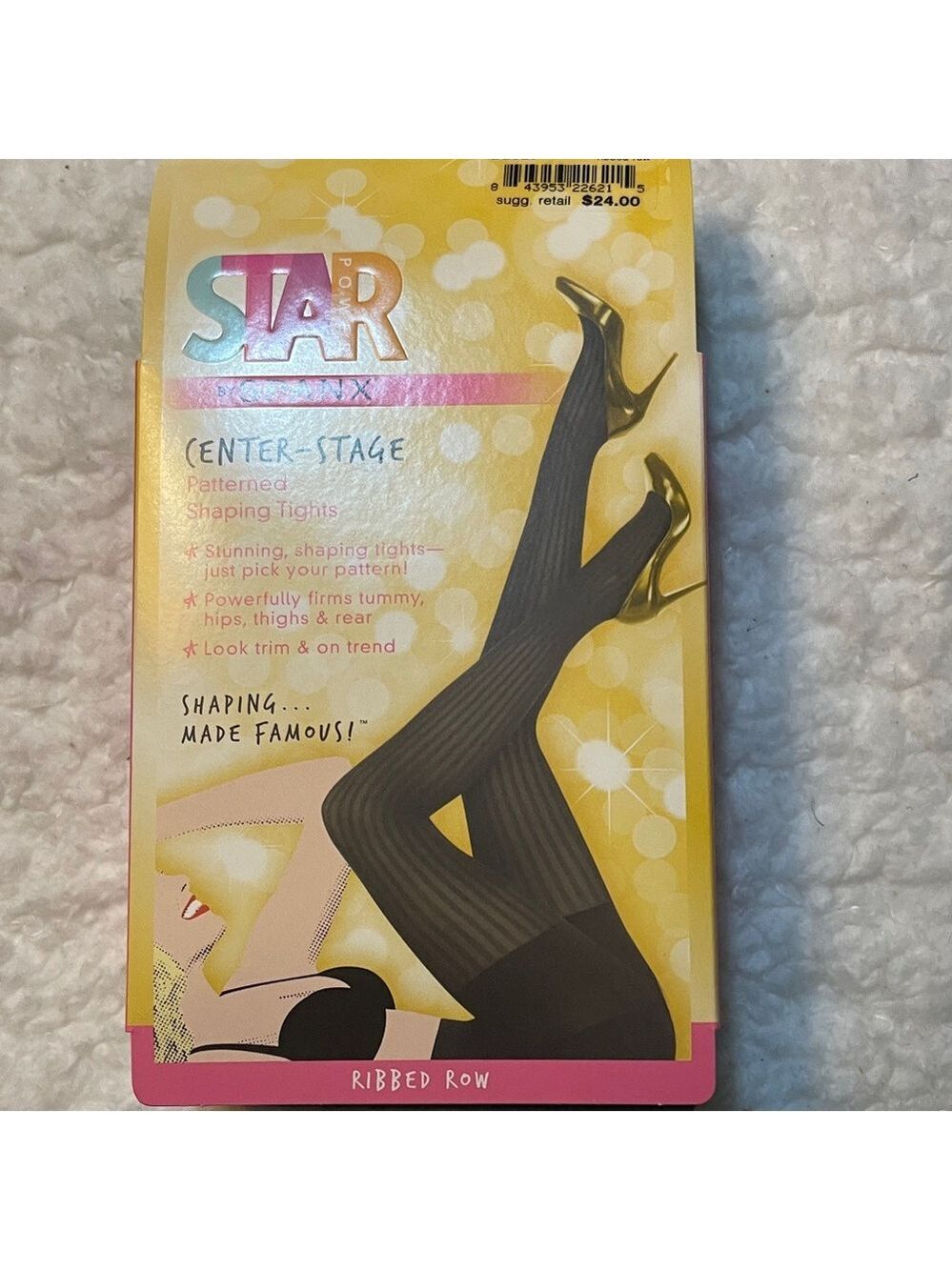 Spanx Black Patterned Shaping Tights